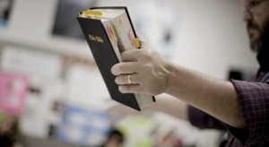 (AP) A Bible class at Woodland High School in Cartersville, Ga.