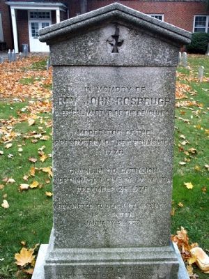 Rev. John Rosbrugh marker Mercer County New Jersey