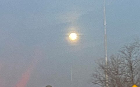 Not a Great Photo of the Soon to be Full Moon