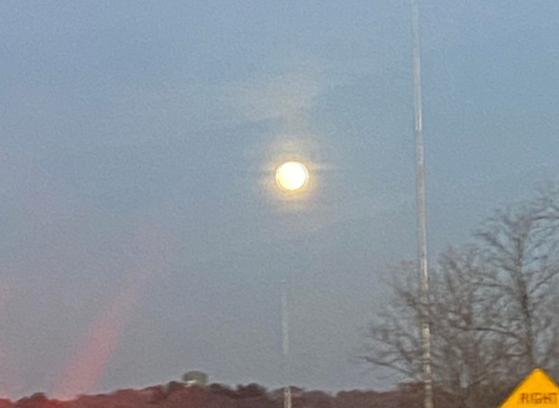 Not a Great Photo of the Soon to be Full Moon