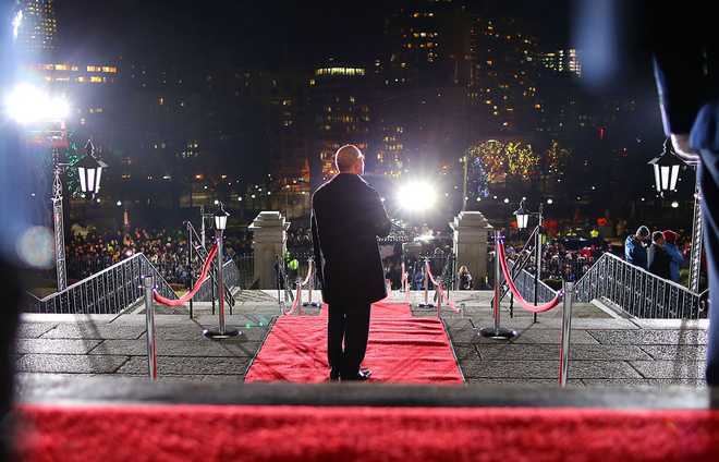 Massachusetts Governor Deval Patrick takes the Lone Walk in 2015